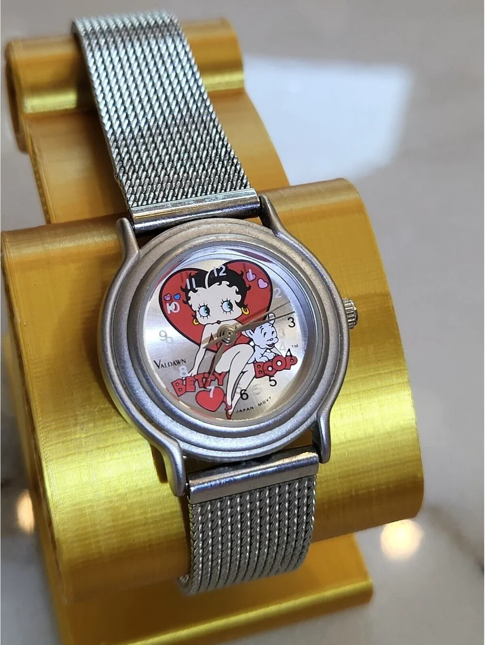 Vtg Betty Boop Women’s Watch 26mm Working New Battery Runs Great 7.5